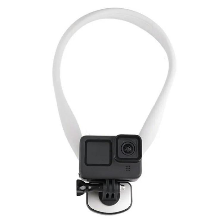 C071 Neck Strap Mount Silicone Metal Bracket For GoPro / Insta360 / DJI Action Cameras - Holder by buy2fix | Online Shopping UK | buy2fix