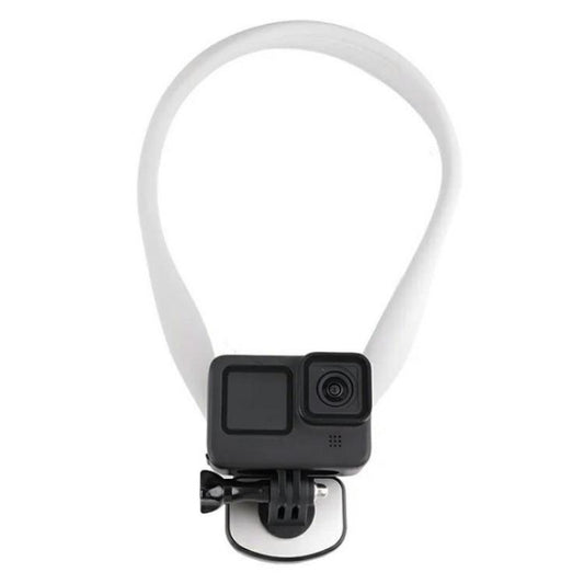 C071 Neck Strap Mount Silicone Metal Bracket For GoPro / Insta360 / DJI Action Cameras - Holder by buy2fix | Online Shopping UK | buy2fix