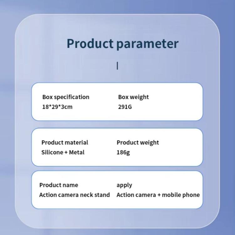 C071 Neck Strap Mount Silicone Metal Bracket For GoPro / Insta360 / DJI Action Cameras - Holder by buy2fix | Online Shopping UK | buy2fix