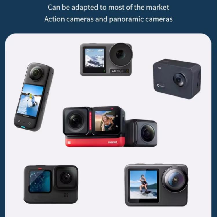 C071 Neck Strap Mount Silicone Metal Bracket For GoPro / Insta360 / DJI Action Cameras - Holder by buy2fix | Online Shopping UK | buy2fix