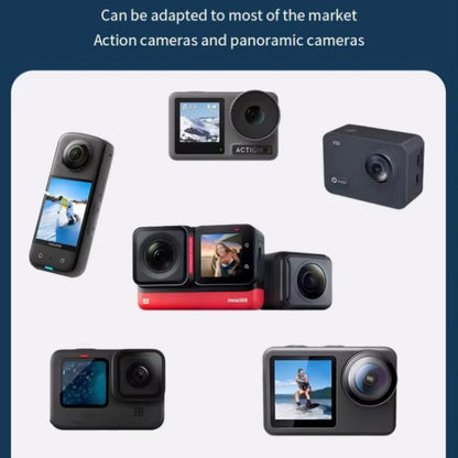 C071 Neck Strap Mount Silicone Metal Bracket For GoPro / Insta360 / DJI Action Cameras - Holder by buy2fix | Online Shopping UK | buy2fix