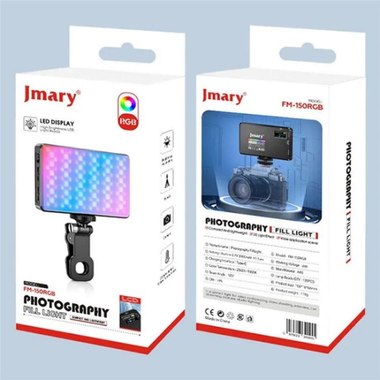 JMARY FM-150RGB For Smartphone Laptop Camera Portable LED RGB Photography Video Light -  by Jmary | Online Shopping UK | buy2fix