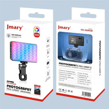 JMARY FM-150RGB For Smartphone Laptop Camera Portable LED RGB Photography Video Light -  by Jmary | Online Shopping UK | buy2fix