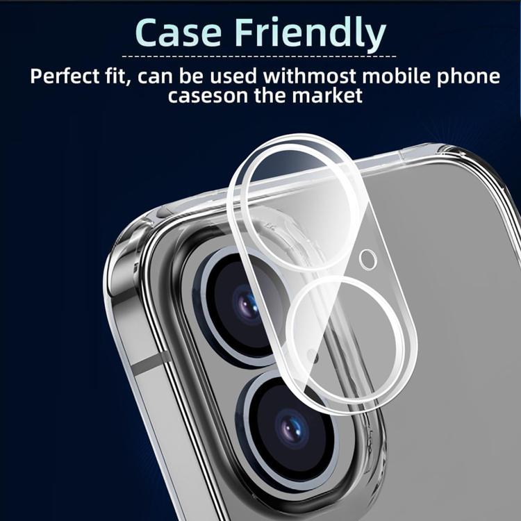 For iPhone 16 Kalebol Transparent One Piece Lens Protection Film - iPhone 16 Tempered Glass by Kalebol | Online Shopping UK | buy2fix