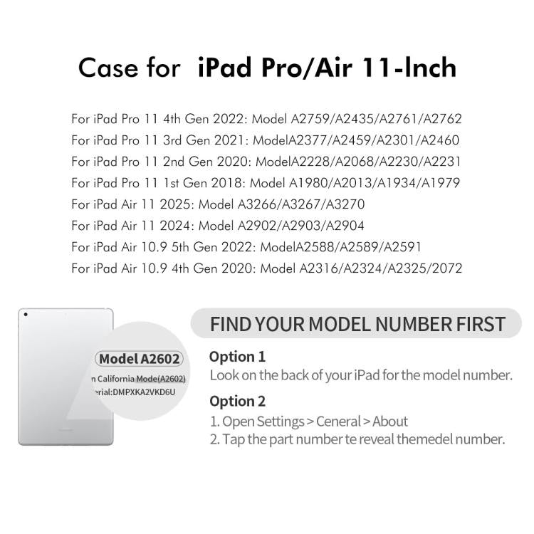 For iPad Air 11 2025 / 2024 / Air 10.9 2022 ENKAY 360 Degree Rotation Litchi Leather Smart Tablet Case(Black) - iPad Air 11 2025 / 2024 Cases by ENKAY | Online Shopping UK | buy2fix