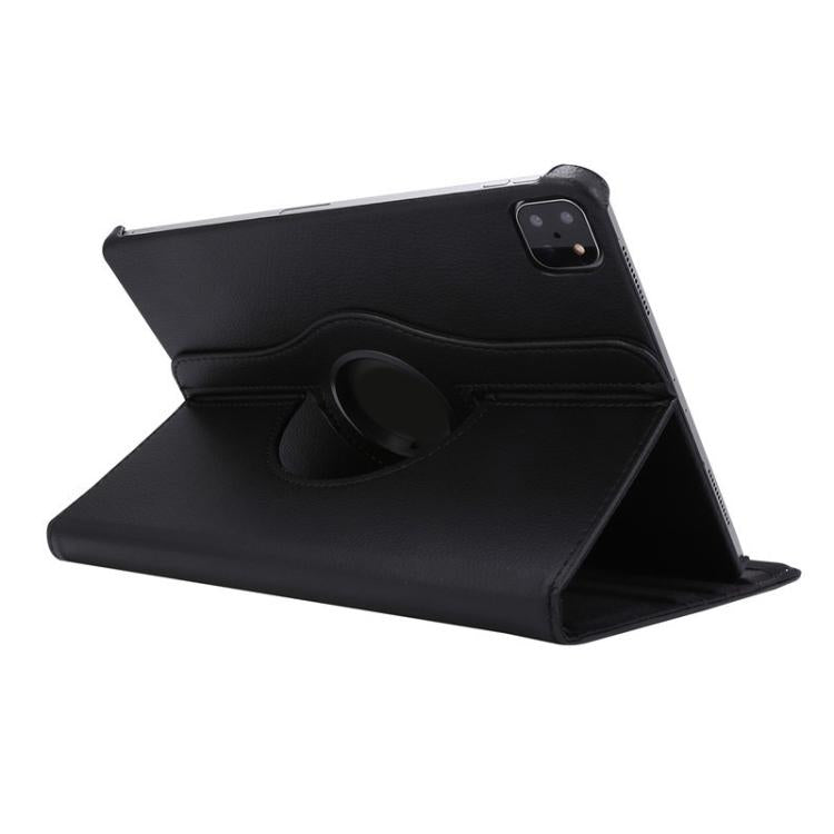 For iPad Pro 12.9 / Air 13 2025 / 2024 ENKAY 360 Degree Rotation Litchi Leather Smart Tablet Case(Black) - iPad Air 13 2025 / 2024 Cases by ENKAY | Online Shopping UK | buy2fix