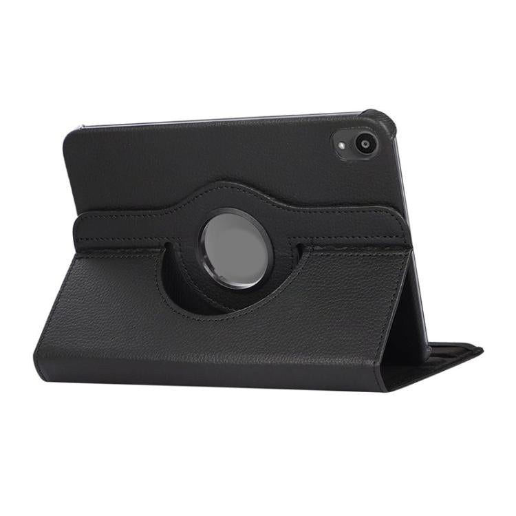 For iPad mini 2024 / mini 6 ENKAY 360 Degree Rotation Litchi Leather Smart Tablet Case(Black) - iPad mini 2024 Cases by ENKAY | Online Shopping UK | buy2fix