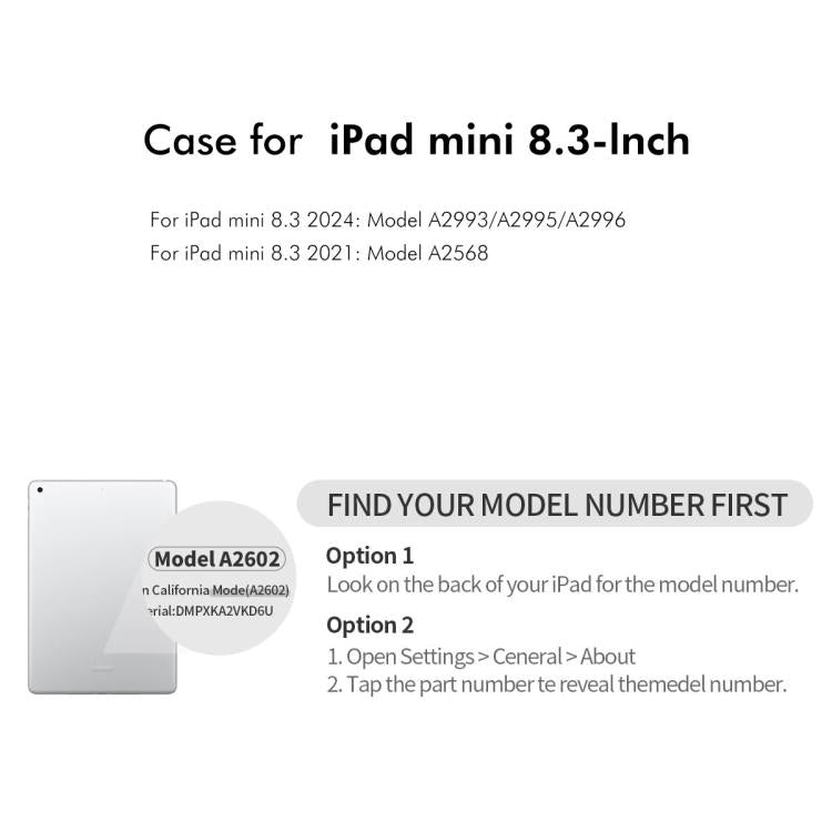 For iPad mini 2024 / mini 6 ENKAY 360 Degree Rotation Litchi Leather Smart Tablet Case(White) - iPad mini 2024 Cases by ENKAY | Online Shopping UK | buy2fix