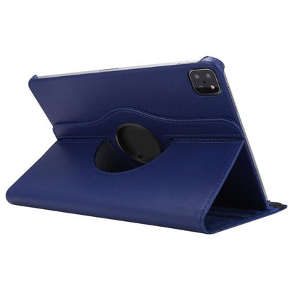 For iPad Pro 13 2025 / 2024 ENKAY 360 Degree Rotation Litchi Leather Smart Tablet Case(Dark Blue) - iPad Pro 13 2025 / 2024 Cases by ENKAY | Online Shopping UK | buy2fix