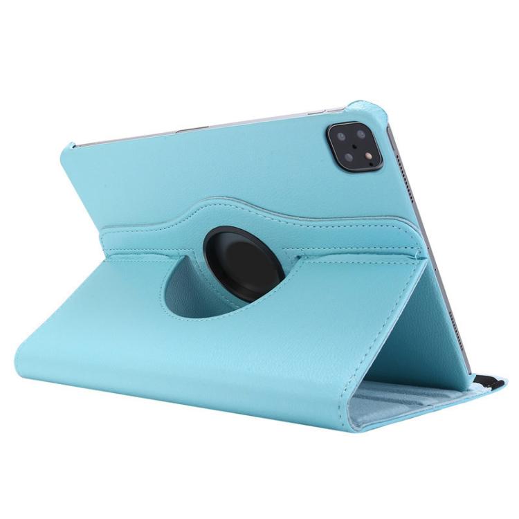 For iPad Pro 13 2025 / 2024 ENKAY 360 Degree Rotation Litchi Leather Smart Tablet Case(Light Blue) - iPad Pro 13 2025 / 2024 Cases by ENKAY | Online Shopping UK | buy2fix