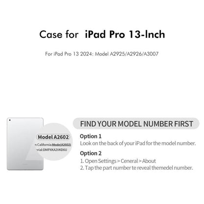 For iPad Pro 13 2025 / 2024 ENKAY 360 Degree Rotation Litchi Leather Smart Tablet Case(Light Blue) - iPad Pro 13 2025 / 2024 Cases by ENKAY | Online Shopping UK | buy2fix