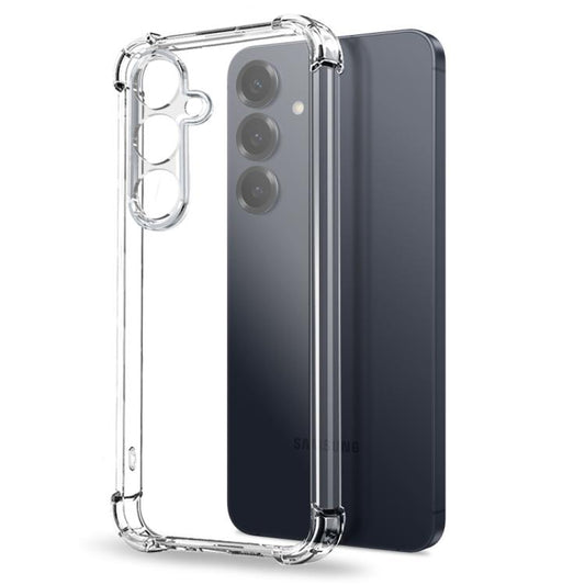 For Samsung Galaxy S25+ 5G NORTHJO 2 in 1 TPU Airbag Shockproof Phone Case with Screen Film(Clear) - Galaxy S25+ 5G Cases by NORTHJO | Online Shopping UK | buy2fix
