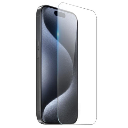 For iPhone 15 Pro NORTHJO 2 in 1 TPU Airbag Shockproof Phone Case with Screen Film(Clear) - iPhone 15 Pro Cases by NORTHJO | Online Shopping UK | buy2fix