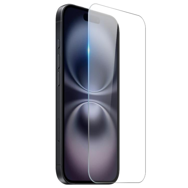 For iPhone 16 NORTHJO 2 in 1 TPU Airbag Shockproof Phone Case with Screen Film(Clear) - iPhone 16 Cases by NORTHJO | Online Shopping UK | buy2fix