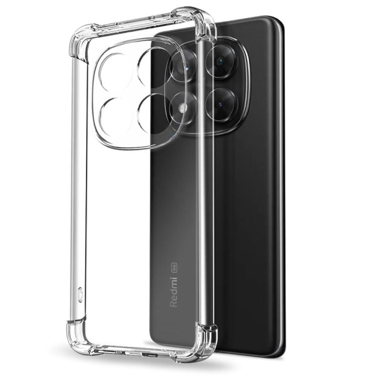 For Redmi Note 14 Pro 5G NORTHJO 2 in 1 TPU Airbag Shockproof Phone Case with Screen Film(Clear) - Note 14 Pro Cases by NORTHJO | Online Shopping UK | buy2fix