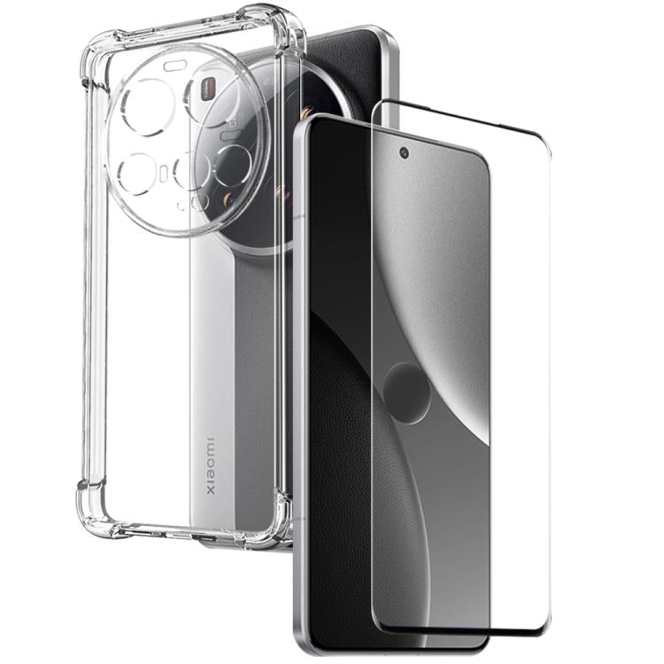 For Xiaomi 15 Ultra 5G NORTHJO 2 in 1 TPU Airbag Shockproof Phone Case with Screen Film(Clear) - 15 Ultra Cases by NORTHJO | Online Shopping UK | buy2fix