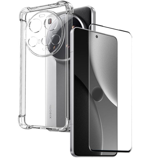 For Xiaomi 15 Ultra 5G NORTHJO 2 in 1 TPU Airbag Shockproof Phone Case with Screen Film(Clear) - 15 Ultra Cases by NORTHJO | Online Shopping UK | buy2fix