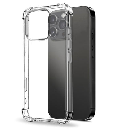 For iPhone 16 Pro Max NORTHJO 3 in 1 TPU Airbag Shockproof Phone Case with Screen Protector Lens Film(Clear) - iPhone 16 Pro Max Tempered Glass by NORTHJO | Online Shopping UK | buy2fix