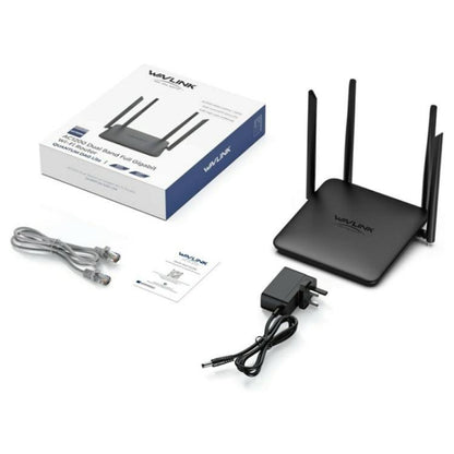 WAVLINK WN530HG4 Home Gigabit Ethernet MU-MIMO Router AC1200 Dual Band Router, Plug:EU Plug - Wireless Routers by WAVLINK | Online Shopping UK | buy2fix
