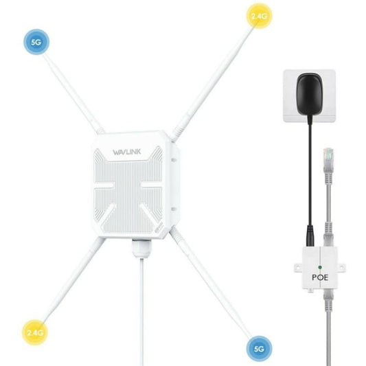 WAVLINK WN588HA2 AP Repeater WiFi Signal Booster AC1200 Dual Band WiFi Extender, Plug:EU Plug - Wireless Routers by WAVLINK | Online Shopping UK | buy2fix