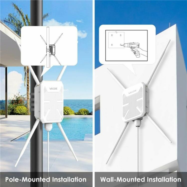 WAVLINK WN588HA2 AP Repeater WiFi Signal Booster AC1200 Dual Band WiFi Extender, Plug:AU Plug - Wireless Routers by WAVLINK | Online Shopping UK | buy2fix