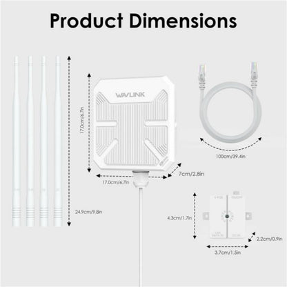 WAVLINK WN588HA2 AP Repeater WiFi Signal Booster AC1200 Dual Band WiFi Extender, Plug:AU Plug - Wireless Routers by WAVLINK | Online Shopping UK | buy2fix
