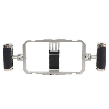 C072 Aluminum Alloy Handheld Smartphone Cage Rig Photography Stabilizer Dual Handle Frame - Camera Cage by buy2fix | Online Shopping UK | buy2fix