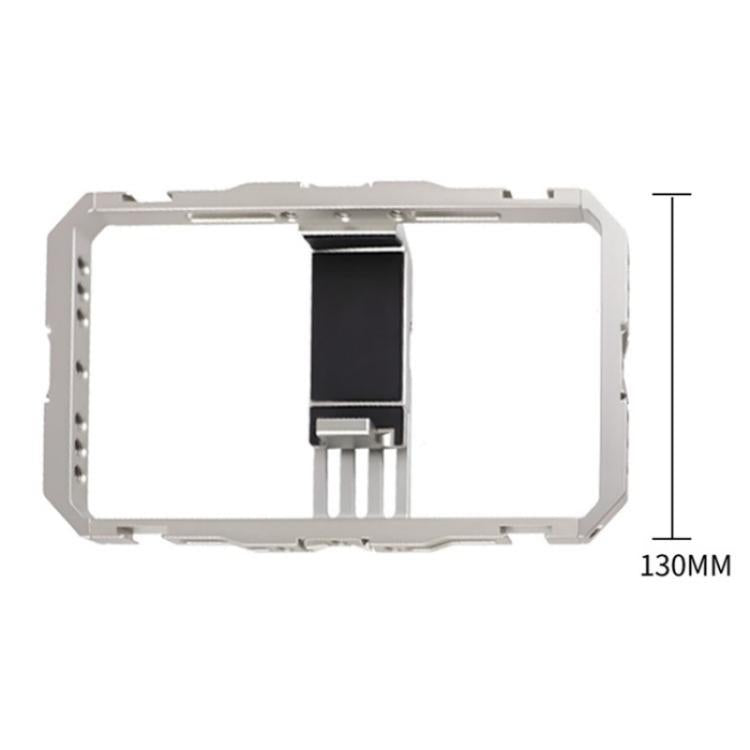 C072 Aluminum Alloy Handheld Smartphone Cage Rig Photography Stabilizer Dual Handle Frame - Camera Cage by buy2fix | Online Shopping UK | buy2fix