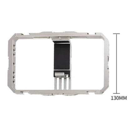 C072 Aluminum Alloy Handheld Smartphone Cage Rig Photography Stabilizer Dual Handle Frame - Camera Cage by buy2fix | Online Shopping UK | buy2fix