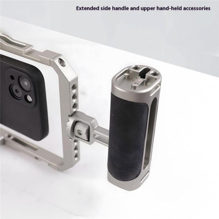 C072 Aluminum Alloy Handheld Smartphone Cage Rig Photography Stabilizer Dual Handle Frame - Camera Cage by buy2fix | Online Shopping UK | buy2fix