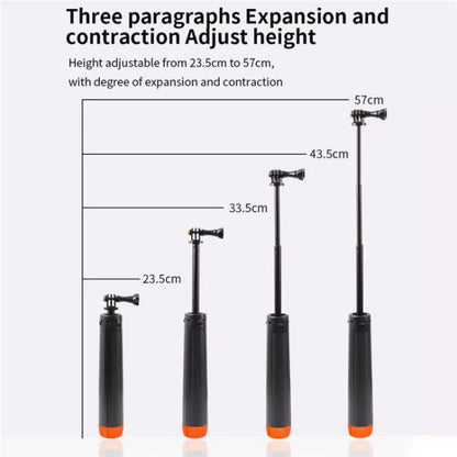 C063 Underwater Floating Selfie Stick Anti-Shake Tripod Snorkeling Pole For GoPro Action Camera - Portable Mini Tripod by buy2fix | Online Shopping UK | buy2fix