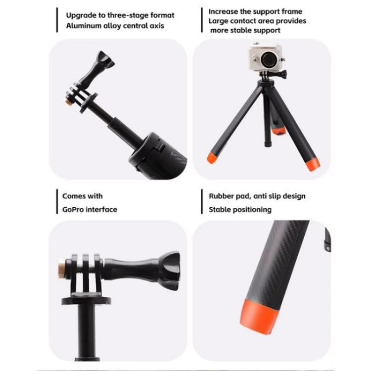 C063 Underwater Floating Selfie Stick Anti-Shake Tripod Snorkeling Pole For GoPro Action Camera - Portable Mini Tripod by buy2fix | Online Shopping UK | buy2fix