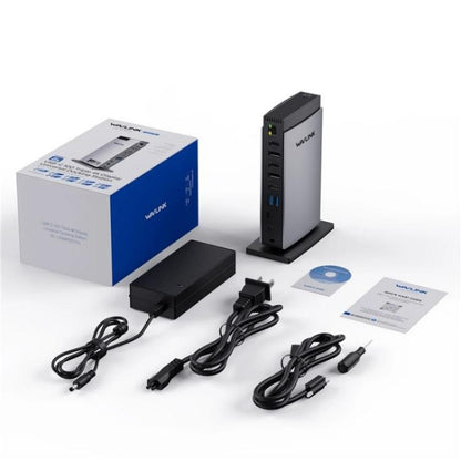 WAVLINK WL-UG69PD13Pro DisplayLink Docking Station 15 in 1 USB-C Hub for MacBook Laptop(UK Plug) -  by WAVLINK | Online Shopping UK | buy2fix