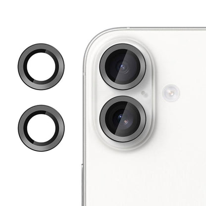 For iPhone 17 Kalebol No Flicker Ultra-Thin Individual Camera Lens Tempered Glass Film(Black) - iPhone 17 Tempered Glass by Kalebol | Online Shopping UK | buy2fix