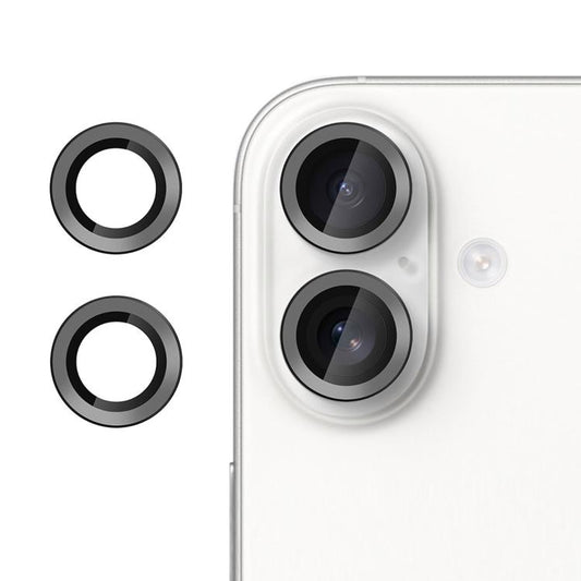 For iPhone 17 Kalebol No Flicker Ultra-Thin Individual Camera Lens Tempered Glass Film(Black) - iPhone 17 Tempered Glass by Kalebol | Online Shopping UK | buy2fix