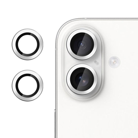 For iPhone 17 Kalebol No Flicker Ultra-Thin Individual Camera Lens Tempered Glass Film(Silver) - iPhone 17 Tempered Glass by Kalebol | Online Shopping UK | buy2fix