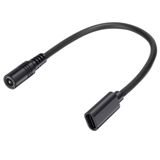 JUNSUNMAY 5V 3A DC 5.5mm x 2.1mm Female to Type-C Female Power Extension Charge Cord, Length:25cm - Universal Power Adapter by JUNSUNMAY | Online Shopping UK | buy2fix