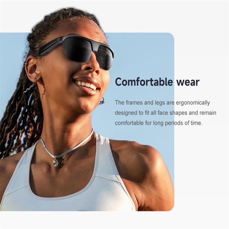 L01 Smart Glasses, Support AI Intelligent Translation / Bluetooth Call / Intelligent Noise Reduction(White) - Smart Glasses by buy2fix | Online Shopping UK | buy2fix