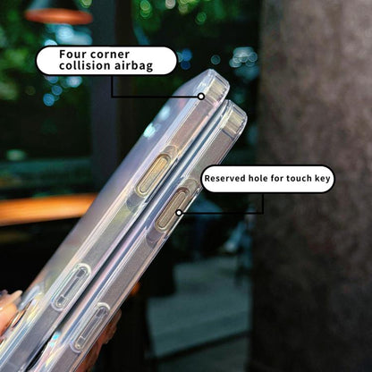 For iPhone Air Glossy Color-Plated Shockproof Phone Case(Colored feathe) - iPhone Air Cases by buy2fix | Online Shopping UK | buy2fix