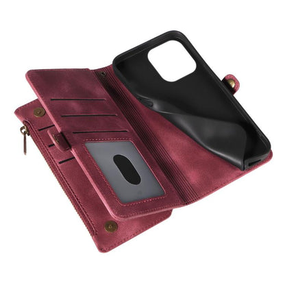 For iPhone 16 Pro Max Fantasy Multifunctional Zipper Wallet Leather Phone Case(purple) - iPhone 16 Pro Max Cases by buy2fix | Online Shopping UK | buy2fix