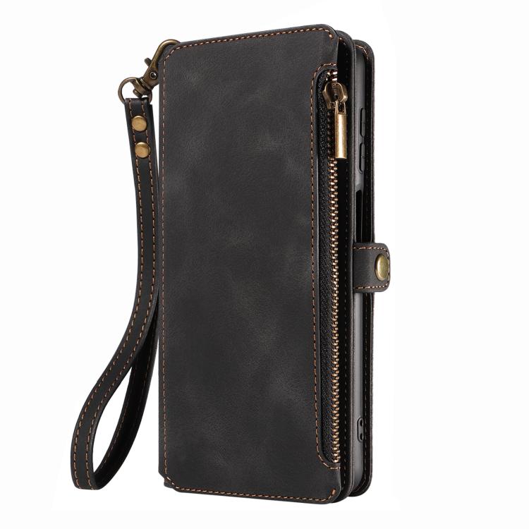 For iPhone 14 Fantasy Multifunctional Zipper Wallet Leather Phone Case(black) - iPhone 14 Cases by buy2fix | Online Shopping UK | buy2fix