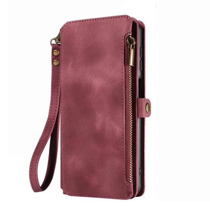 For iPhone 14 Fantasy Multifunctional Zipper Wallet Leather Phone Case(purple) - iPhone 14 Cases by buy2fix | Online Shopping UK | buy2fix