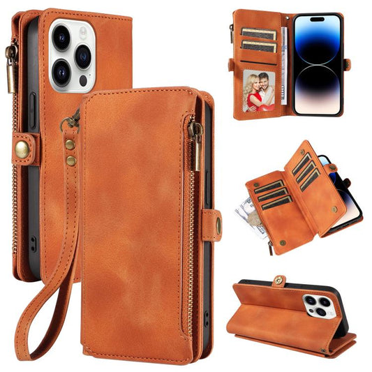 For iPhone 11 Pro Max Fantasy Multifunctional Zipper Wallet Leather Phone Case(orange) - iPhone 11 Pro Max Cases by buy2fix | Online Shopping UK | buy2fix