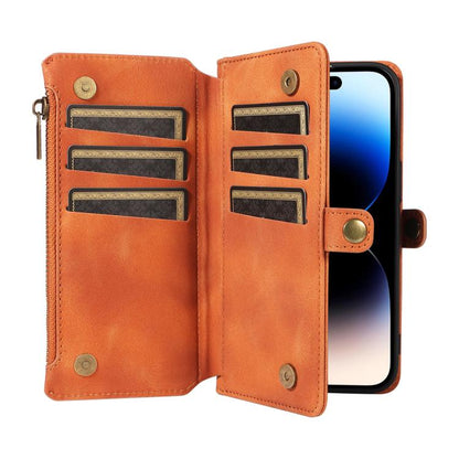 For iPhone 11 Pro Max Fantasy Multifunctional Zipper Wallet Leather Phone Case(orange) - iPhone 11 Pro Max Cases by buy2fix | Online Shopping UK | buy2fix