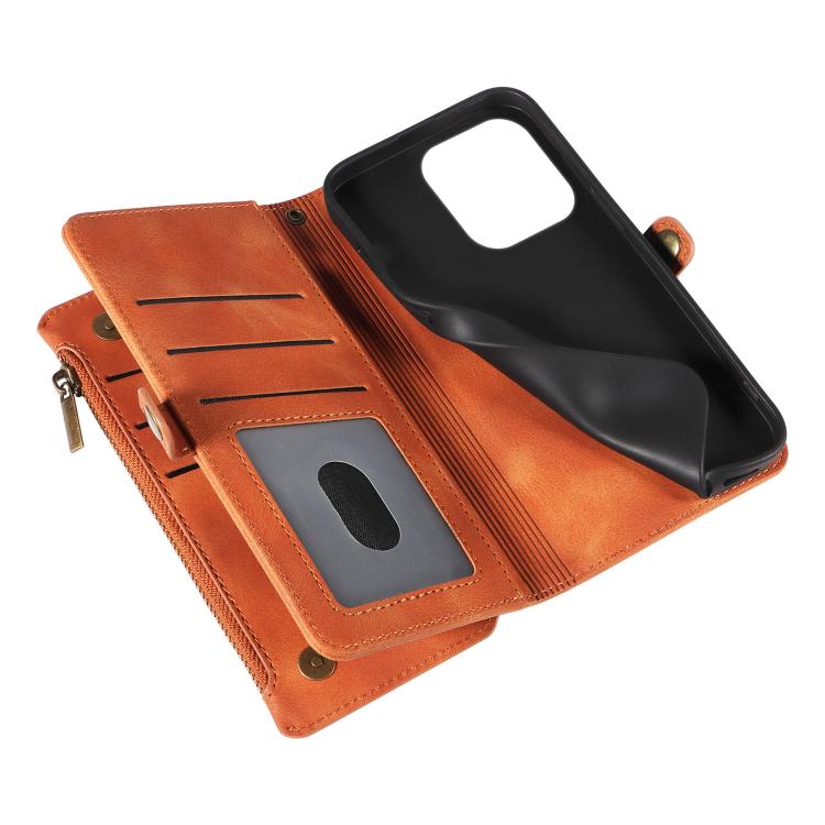 For iPhone 11 Pro Max Fantasy Multifunctional Zipper Wallet Leather Phone Case(orange) - iPhone 11 Pro Max Cases by buy2fix | Online Shopping UK | buy2fix