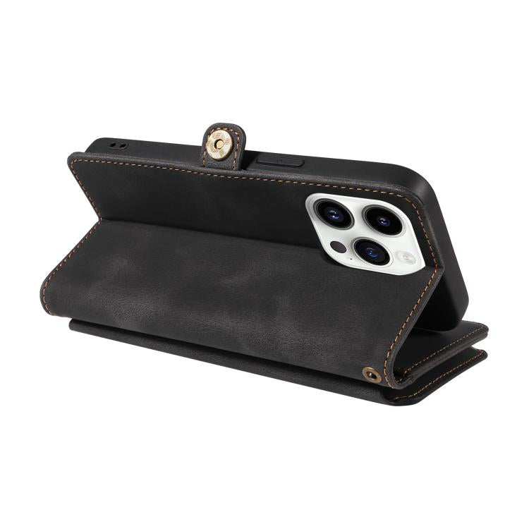 For iPhone 11 Pro Max Fantasy Multifunctional Zipper Wallet Leather Phone Case(black) - iPhone 11 Pro Max Cases by buy2fix | Online Shopping UK | buy2fix