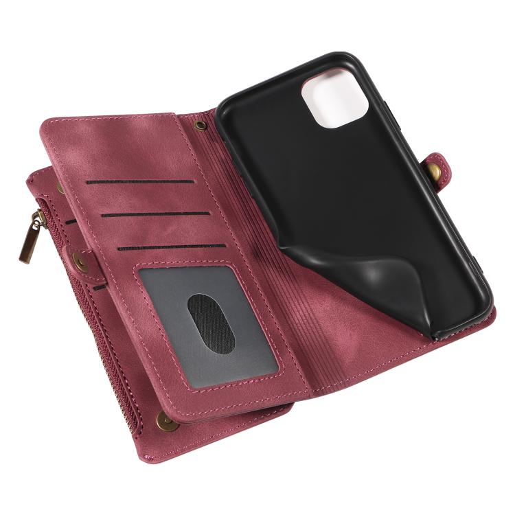 For iPhone 11 Fantasy Multifunctional Zipper Wallet Leather Phone Case(purple) - iPhone 11 Cases by buy2fix | Online Shopping UK | buy2fix