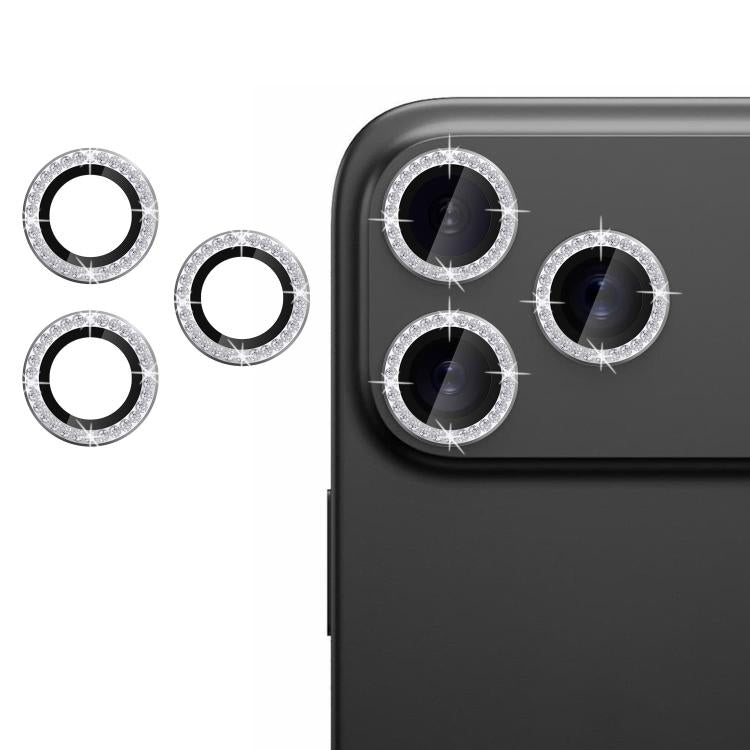 For iPhone 17 Pro Max Kalebol Individual Camera Lens Diamond Ring Protector(Silver) - iPhone 17 Pro Max Tempered Glass by Kalebol | Online Shopping UK | buy2fix