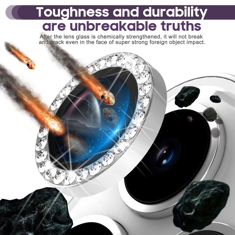 For iPhone 17 Air Kalebol Individual Camera Lens Diamond Ring Protector(Black) - iPhone 17 Air Tempered Glass by Kalebol | Online Shopping UK | buy2fix