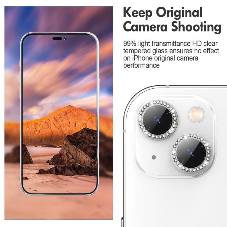 For iPhone 17 Air Kalebol Individual Camera Lens Diamond Ring Protector(Black) - iPhone 17 Air Tempered Glass by Kalebol | Online Shopping UK | buy2fix